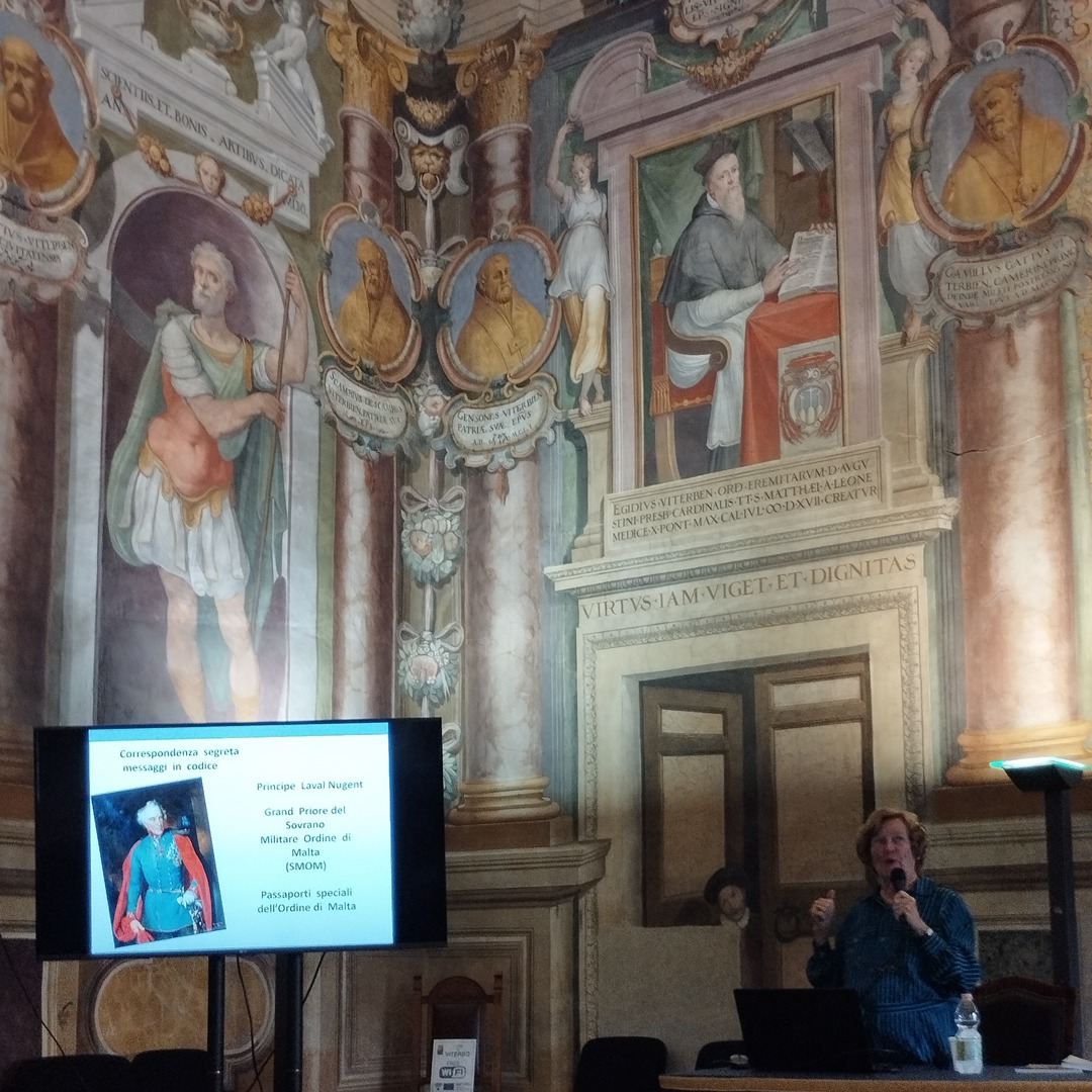 Sala Regia, Viterbo, Oct 15 2022 with  Maria Giovanna Fadiga and HE Sergio Mercuri –  “Irlandesi  e Inglesi nel Risorgimento”